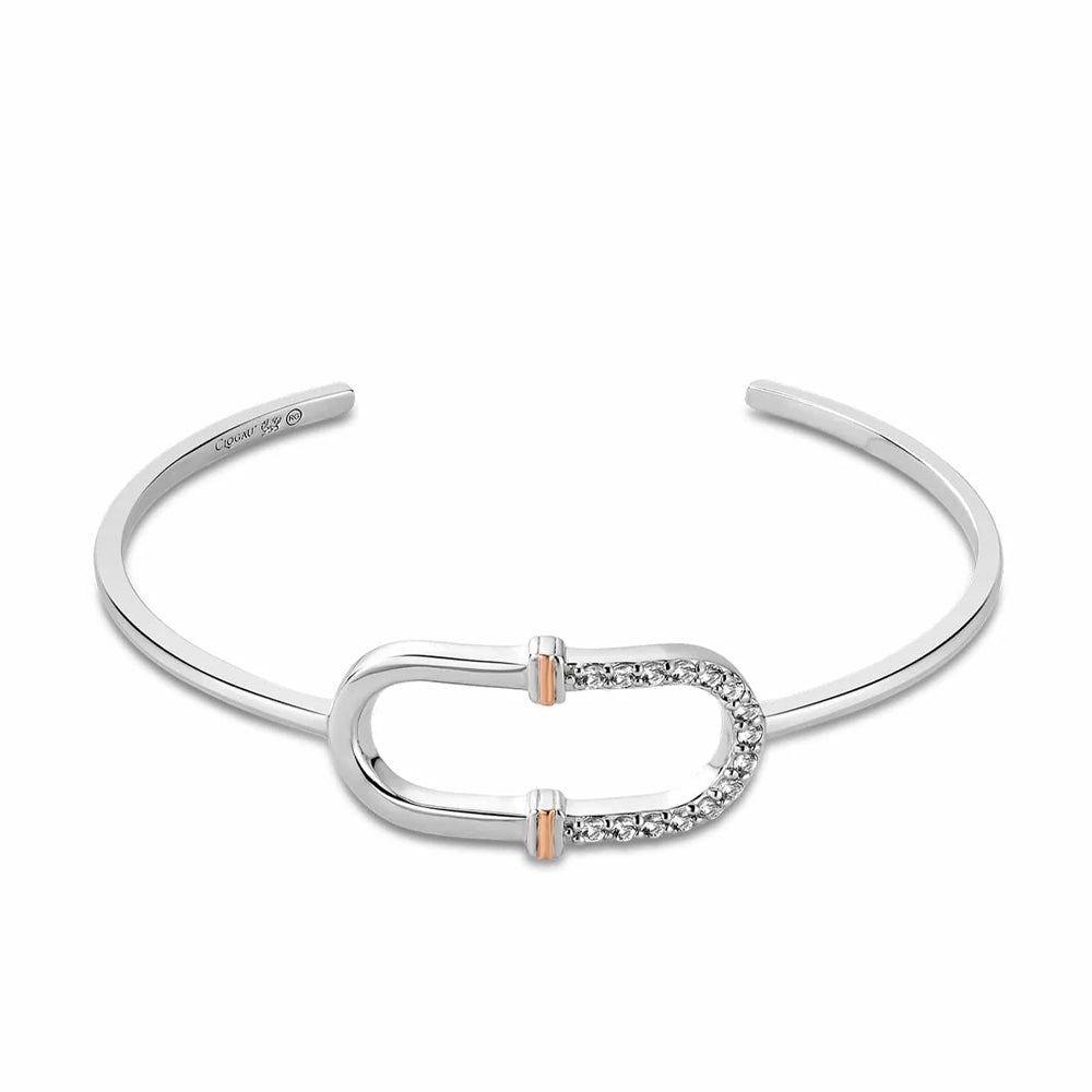 Clogau Connection Silver Bangle 3SCRL0742