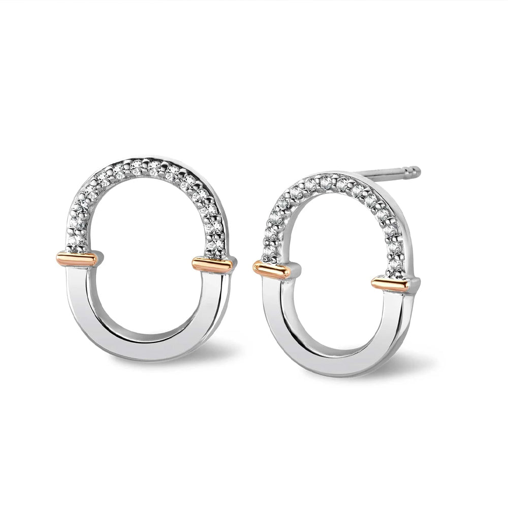 Clogau Connection Silver Earrings 3SCRL0743