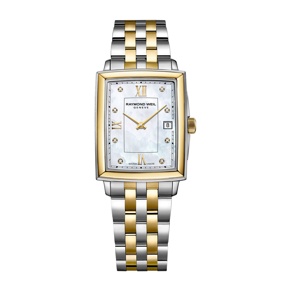 Raymond Weil Toccata Ladies Two-tone Diamond Quartz Watch, 22.6 x 28.1 mm  5925-STP-00995