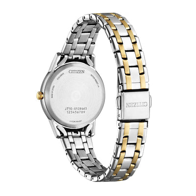 Ladies Citizen Eco Drive Silhouette Crystal Two-tone Watch, FE1246-85A