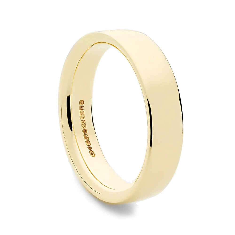 886 The Royal Mint - 886 Band Medium Ring in 9ct Yellow Gold