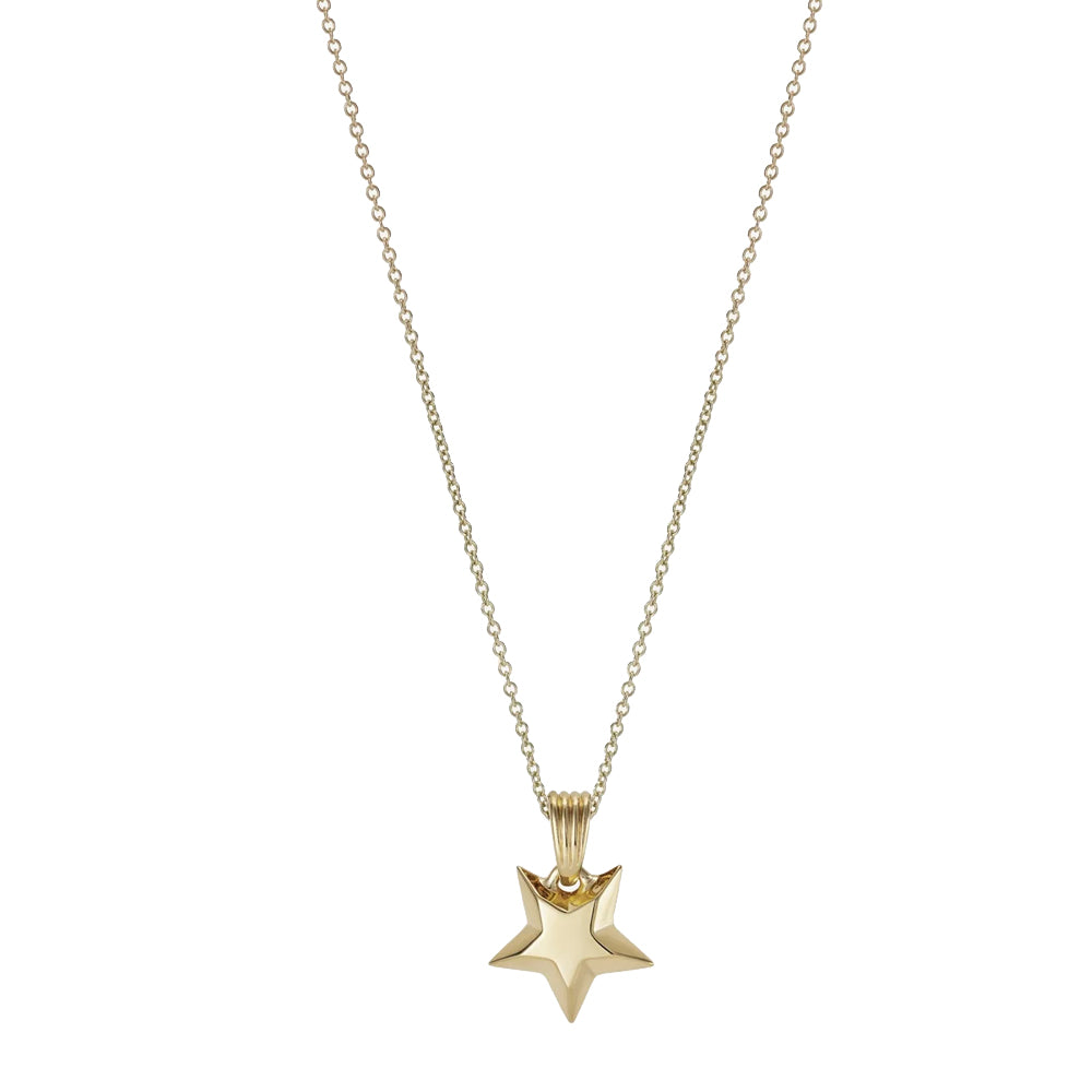 886 The Royal Mint - 886 Shooting Star Pendant, 18" Trace Chain 9ct Yellow Gold