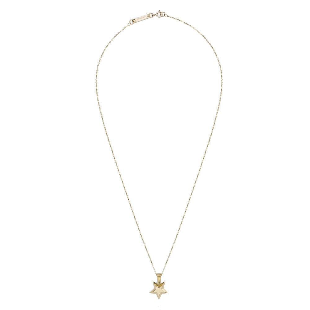 886 The Royal Mint - 886 Shooting Star Pendant, 18" Trace Chain 9ct Yellow Gold