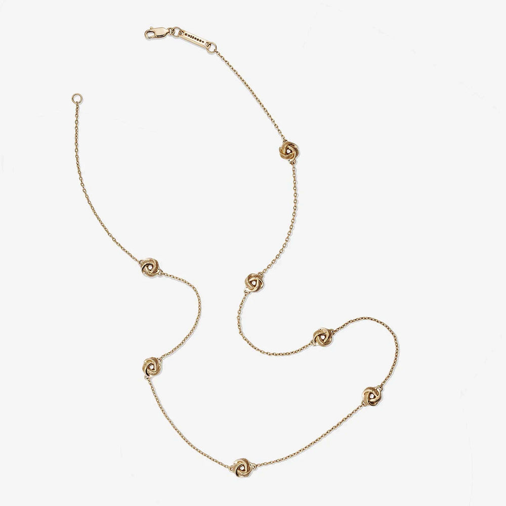 886 The Royal Mint - 886 Tutamen Knot Necklace 18" 9ct Yellow Gold