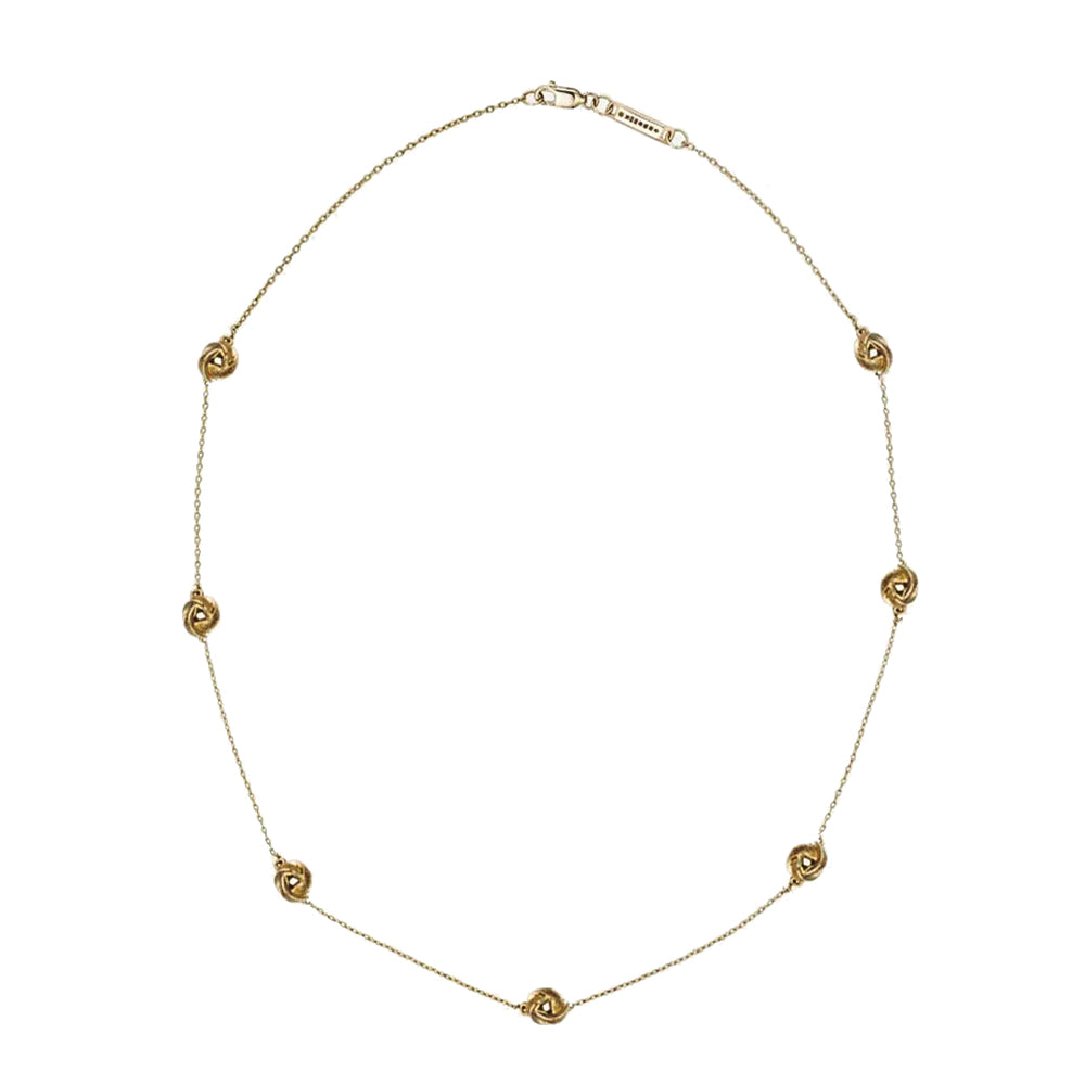 886 The Royal Mint - 886 Tutamen Knot Necklace 18" 9ct Yellow Gold