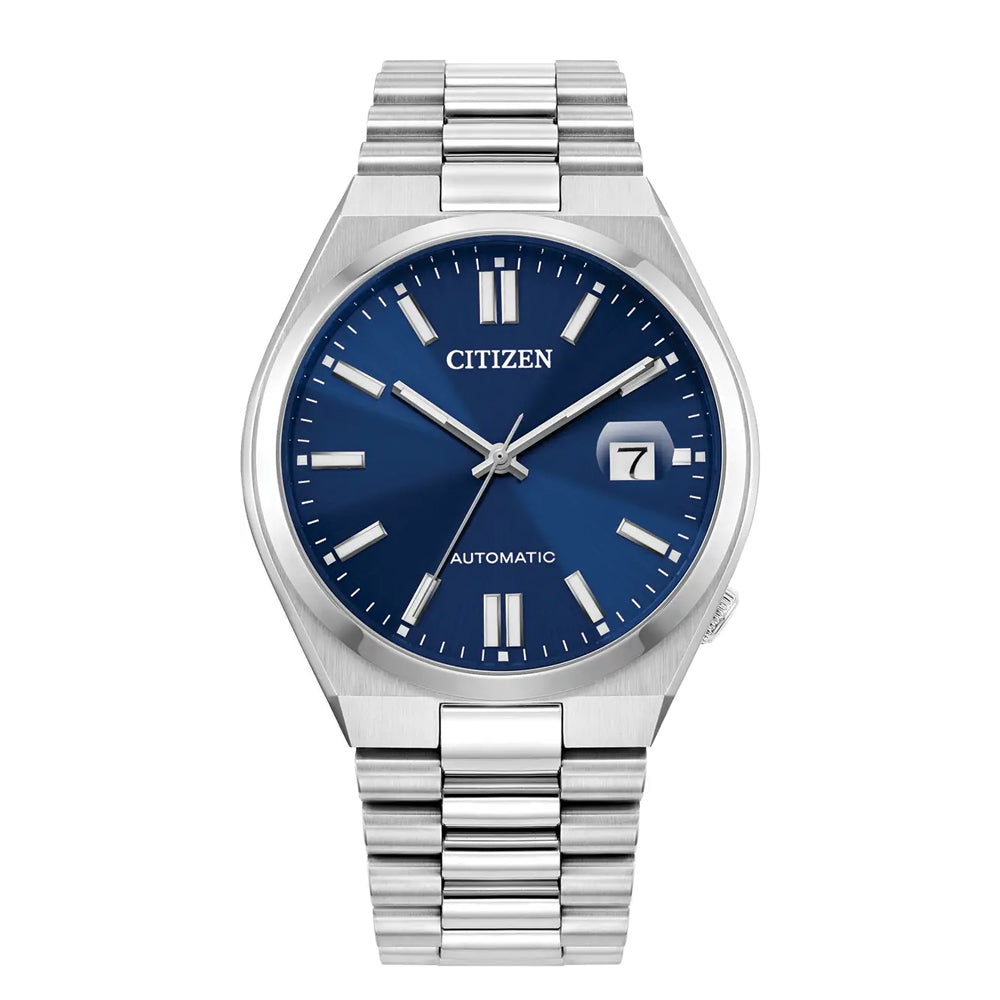 Men's Citizen Tsuyosa Automatic Stainless Steel 40mm Blue Dial Watch, NJ0150-56L