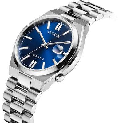 Men's Citizen Tsuyosa Automatic Stainless Steel 40mm Blue Dial Watch, NJ0150-56L