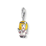 Thomas Sabo Silver Enamel Angel Charm 0776-007-7