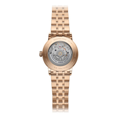 Raymond Weil Millesime Central Seconds Burgundy Dial Rose Gold PVD Watch 2125-P5-45001