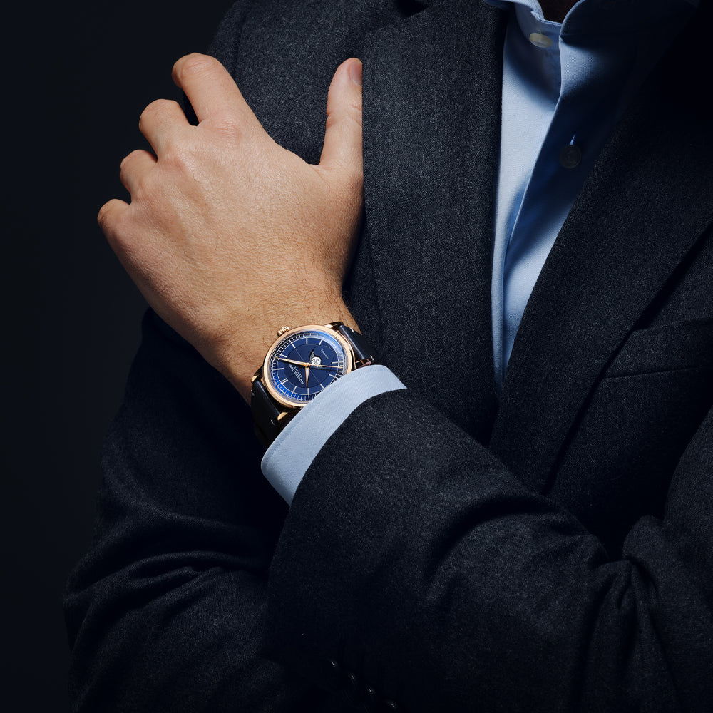 Raymond Weil Millesime Automatic Moon Phase Midnight Blue Dial Watch, 2945-PC5-50001