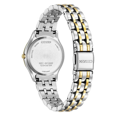 Ladies Citizen Eco Drive Silhouette Diamond Two-tone Watch, EM1014-50A