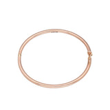Preowned 9ct Rose Gold 3mm Oval Hinged Bangle