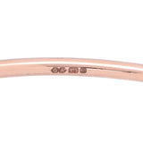 Preowned 9ct Rose Gold 3mm Oval Hinged Bangle