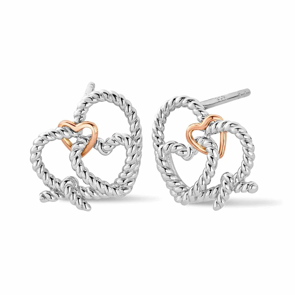 Clogau Bound Forever Silver Stud Earrings 3SLVB0643