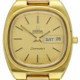 Pre-Owned Vintage Omega Seamaster 166.0213 Gold-Plated TV Dial Watch