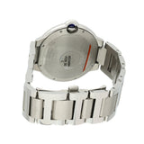 Pre-owned Cartier Ballon Bleu Silver Guilloché Dial W69012Z4 2018 Watch