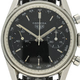 Pre-Owned Vintage Heuer Carrera 3647NT Black Dial 36mm circa 1963–1969 Watch