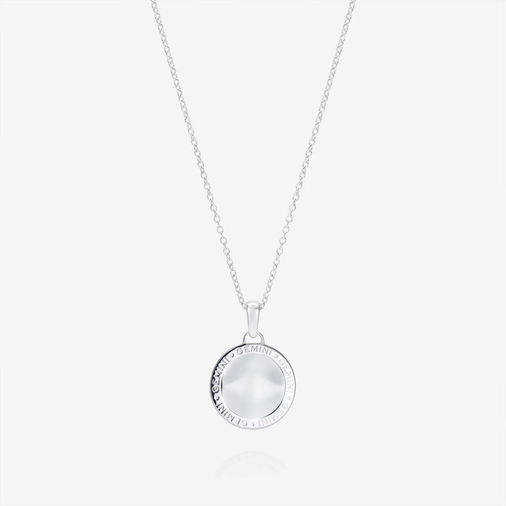 886 The Royal Mint - 886 Caustic Gemini Pendant with Chain in Sterling Silver