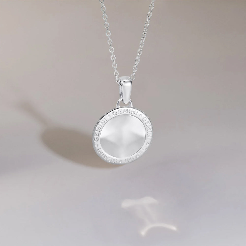 886 The Royal Mint - 886 Caustic Gemini Pendant with Chain in Sterling Silver