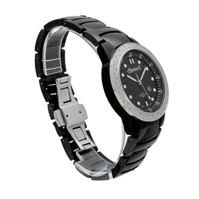 Pre-owned Ingersoll Black PVD Diamond IG0423DCM Watch