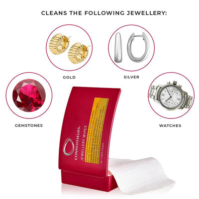 Connoisseurs Jewellery Wipes - For Gold, Platinum, Diamonds & Precious Stones