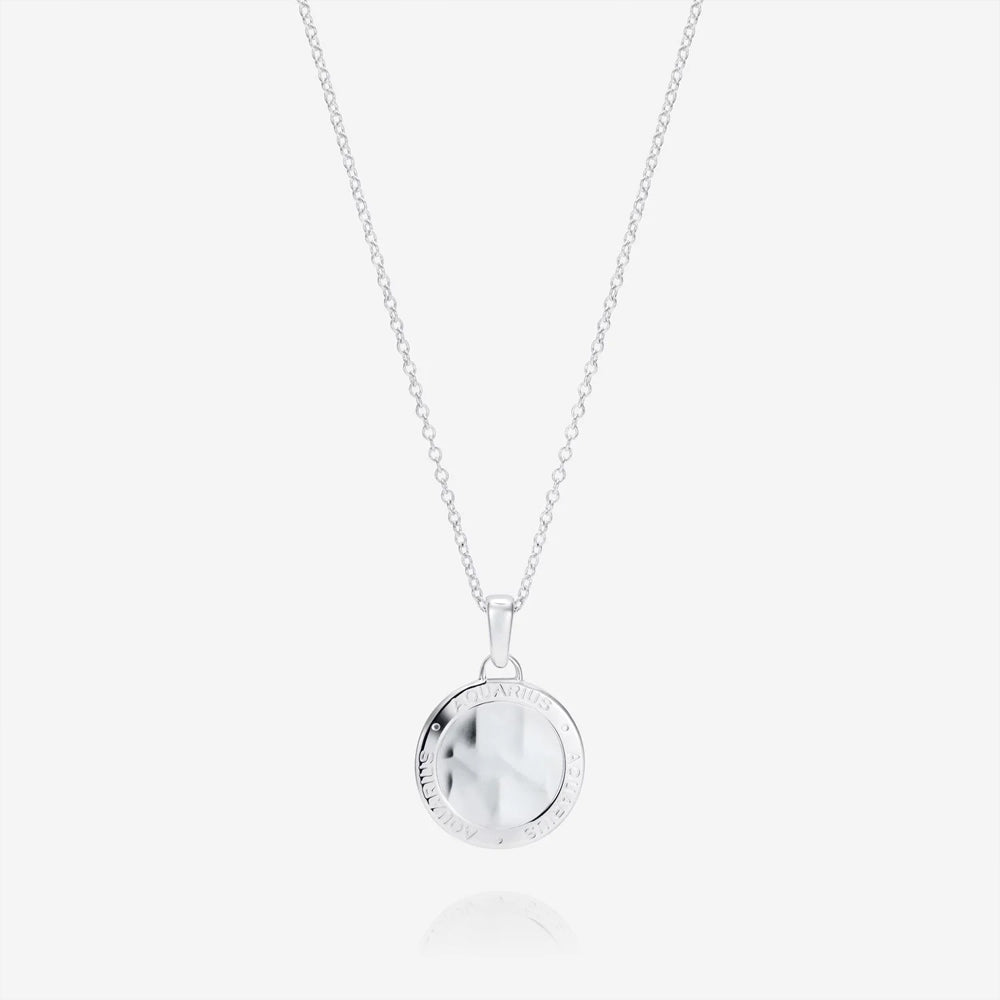 886 The Royal Mint - 886 Caustic Aquarius Pendant with Chain in Sterling Silver