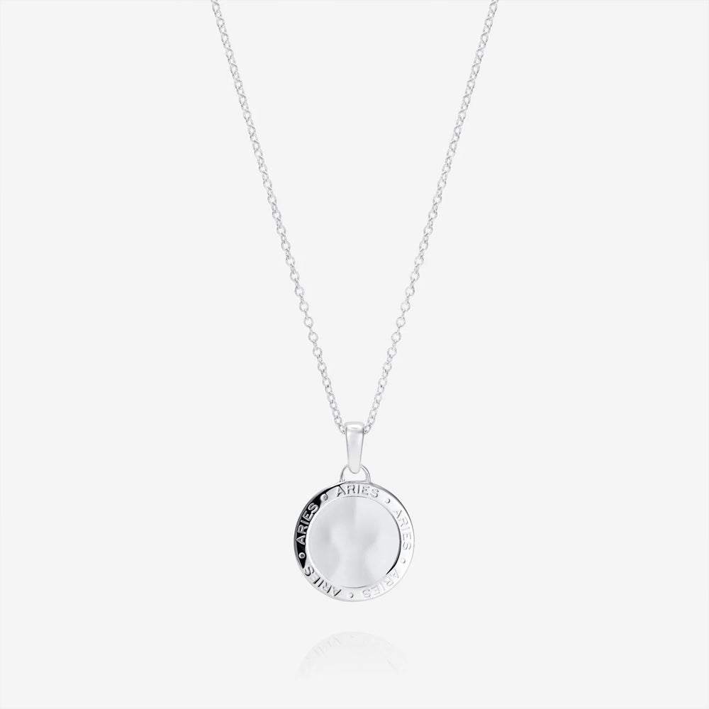 886 The Royal Mint - 886 Caustic Aries Pendant with Chain in Sterling Silver