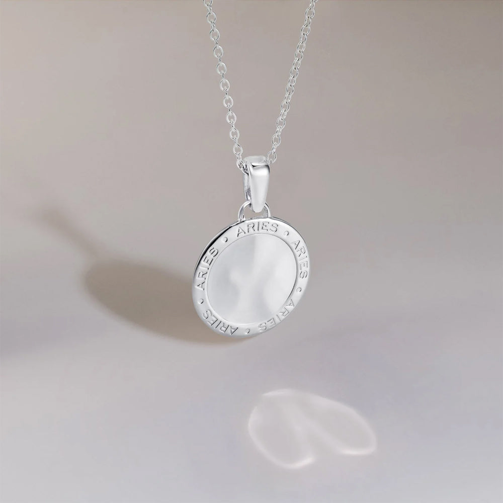 886 The Royal Mint - 886 Caustic Aries Pendant with Chain in Sterling Silver