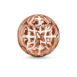 Thomas Sabo Rose Gold Plated Silver Karma Bead Arabesque K0011-415-12