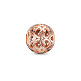 Thomas Sabo Rose Gold Plated Silver Hearts Karma Bead K0018-415-12