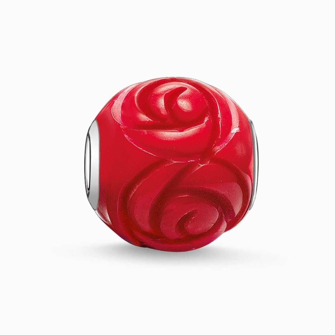 Thomas Sabo Silver Karma Bead Red Rose K0038-590-10