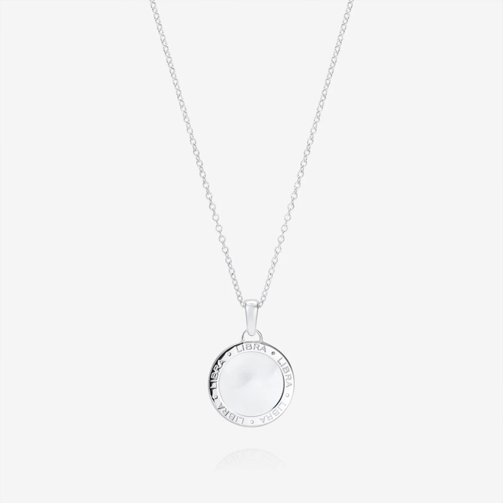 886 The Royal Mint - 886 Caustic Libra Pendant with Chain in Sterling Silver