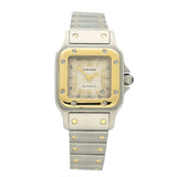 Pre-owned Cartier Santos Galbee 2423 Bi-metal Watch