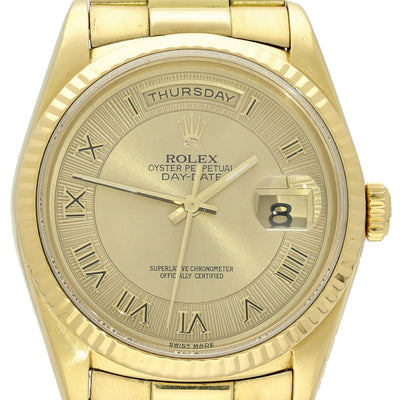 Pre-owned Rolex Day-Date 18238 1991 Watch