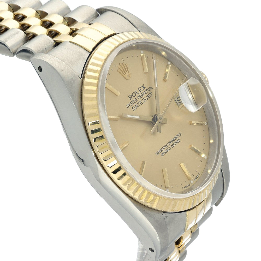Pre-owned Rolex Date-Just 16233 1989 Watch