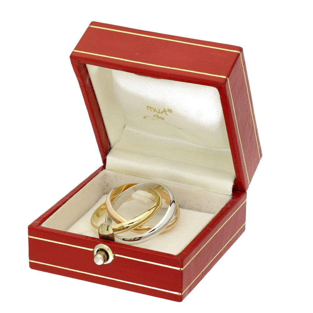 Pre-loved 18ct Cartier Trinity Ring Size 61