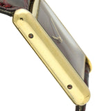 Pre-owned Cartier Must de Cartier Tank Ref.6 Burgundy Watch