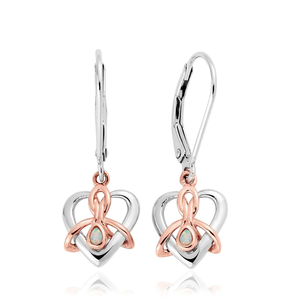 Clogau Dwynwen Silver and Opal Drop Earrings 3SDWE