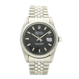 Pre-Owned Rolex Datejust "Pie Pan" 1601 1981 Watch