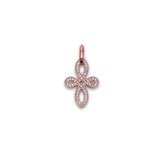 Thomas Sabo Silver Rose Gold Zirconia Love Knot Pendant PE624-416-14
