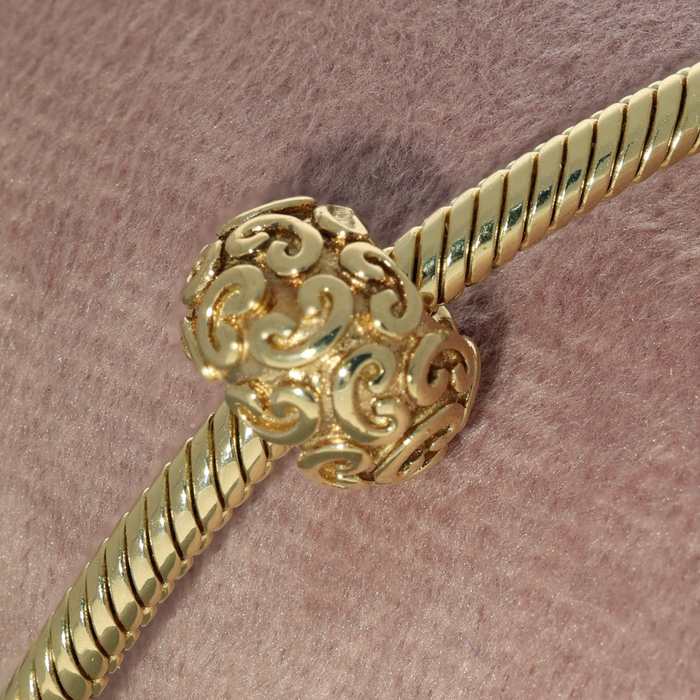 Pre-loved Pandora 14ct Yellow Gold Abstract Charm