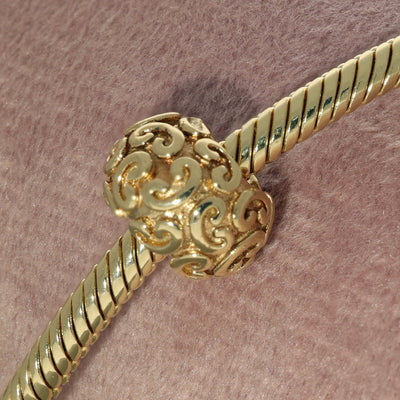 Pre-loved Pandora 14ct Yellow Gold Abstract Charm