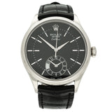 Pre-owned Rolex Cellini Dual Time Ref. 50529 in 18ct white gold circa mid-2010s