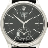 Pre-owned Rolex Cellini Dual Time Ref. 50529 in 18ct white gold circa mid-2010s
