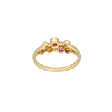 18ct Yellow Gold .55pts Rainbow Sapphire Bubble Ring