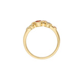 18ct Yellow Gold .55pts Rainbow Sapphire Bubble Ring