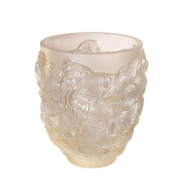 Lalique Rosetail Vase - Gold Luster Crystal 10684600