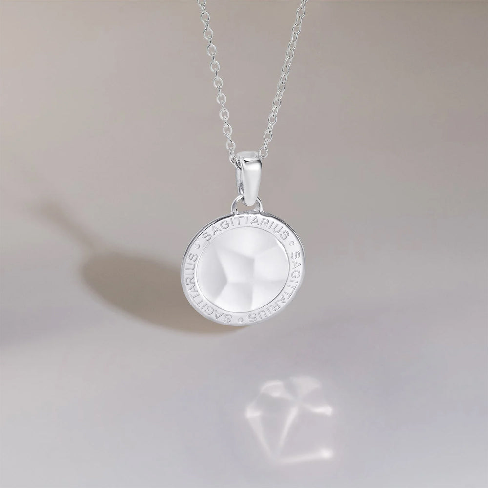 886 The Royal Mint - 886 Caustic Sagittarius Pendant with Chain in Sterling Silver