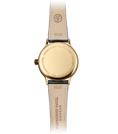 Raymond Weil Toccata Ladies Gold PVD Leather Quartz Watch, 29 mm 5985-PC-00359