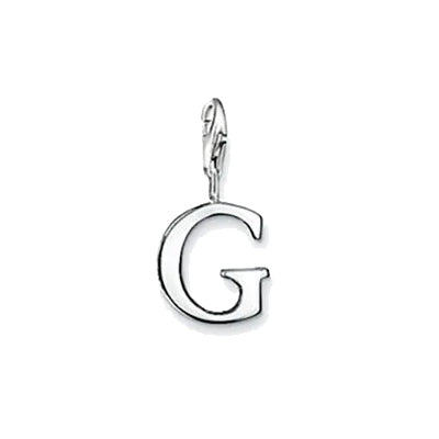 Thomas Sabo Sterling Silver Letter G Charm 0181-001-12